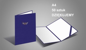 OKŁADKA NA DYPLOM PAKIET 50 SZTUK Z NADRUKIEM