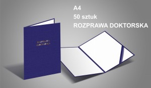 OKŁADKA NA DYPLOM PAKIET 50 SZTUK Z NADRUKIEM