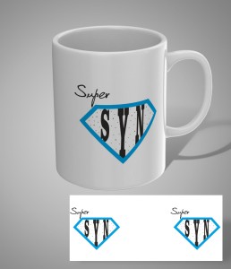 Kubek z nadrukiem "super syn"