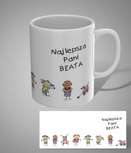Kubek z nadrukiem dzień nauczyciela