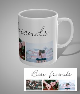 Kubek z nadrukiem "best friends"